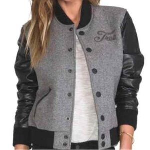 NWT True Religion Richie Varsity Letterman Jacket women Size Med